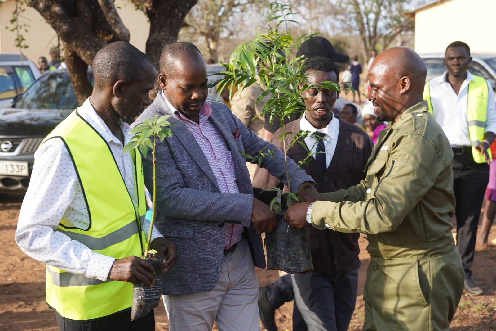 CHAIRMAN INSTITUTE OF DIPLOMACY AND INTERNATIONAL STUDIES DR.PATRICK  MALUKI  PLANTING TREE